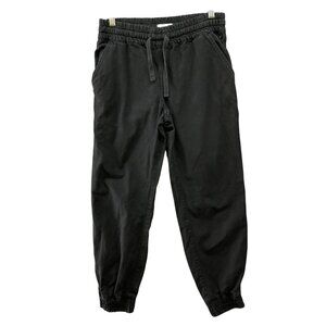 Aritzia TNA Black Chino Jogger Pant Womens XS Drawstring Pull On Mid Rise